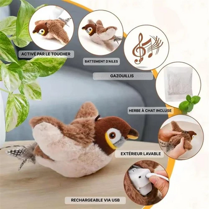 Oiseau Jouet Intéractif Pour Chat Et Chaton